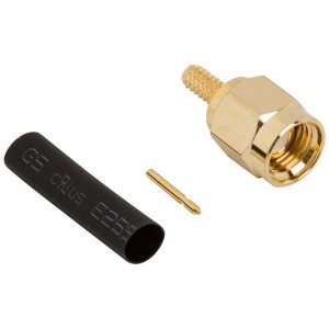 132114, РЧ соединители / Коаксиальные соединители SMA STRAIGHT PLUG 316/174 GOLD