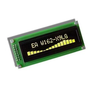 EA W162-XLG, Светодиодные дисплеи и принадлежности Yel/Grn 2x16 5.5mm 66x16mm viewing area