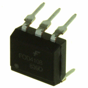 FOD4108, OPTOISOLATOR 5KV TRIAC 6DIP