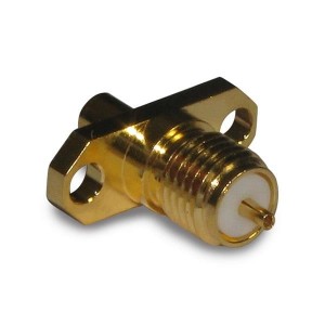 132109, РЧ соединители / Коаксиальные соединители SMA STRAIGHT JACK 2 HOLE FLANGE