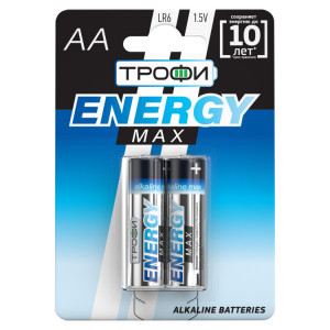 Батарейки LR6-2BL ENERGY MAX Alkaline (40/320/15360) Б0018947