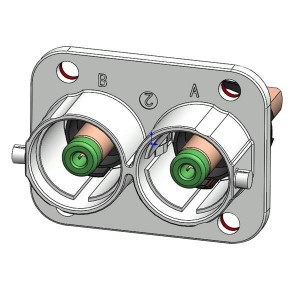 PL082X-301-10D8, Сверхмощные разъемы питания 10MM 2 WAY RCPT D8 BUSBAR HOLE