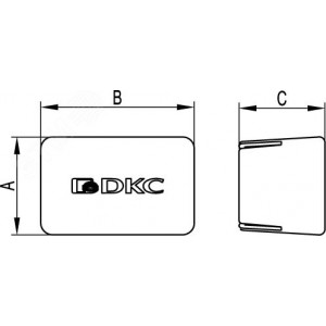 Заглушка для профилей PSL/PSM/BPF DKC BPO5029