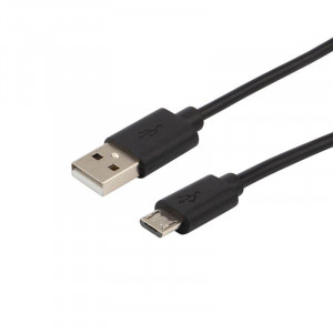 Шнур USB (шт.micro USB - шт. USB A), 1.8 метра, черный