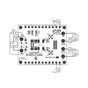 DC1801A-B, Средства разработки интегральных схем (ИС) управления питанием LTC3838EUHF Demo Board (RSense) - VIN =