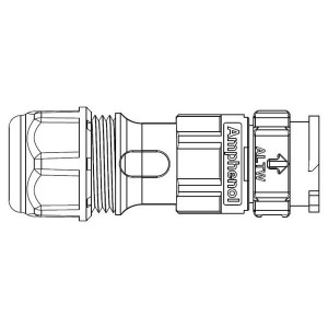 CC-03BMMB-QL8APP, Цилиндрические метрические разъемы 3PIN M CONN M PIN