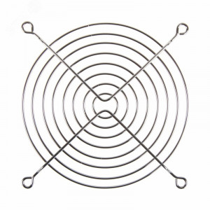 Решетка для вентилятора 120мм, Решетка для вентилятора, металл, 120х120мм