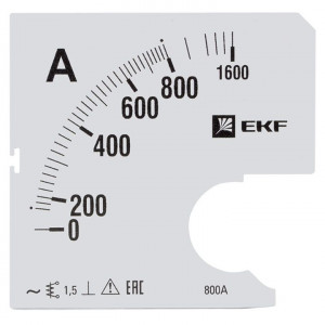 Шкала сменная для A961 800/5А-1,5 PROxima s-a961-800