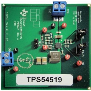 TPS54519EVM-037, Средства разработки интегральных схем (ИС) управления питанием TPS54519EVM-037