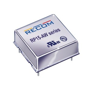 RP15-2405SAW, Преобразователи постоянного тока в постоянный с изоляцией 15W DC/DC 1.6kV REG 4:1 9-36Vin 5Vout