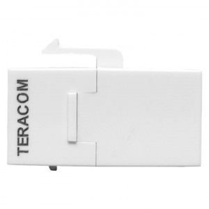 Адаптер проходной Keystone RJ45-RJ45 кат.5E неэкранир. TERACOM бел. TRC-INLC-KSTN-5EUTP-WH