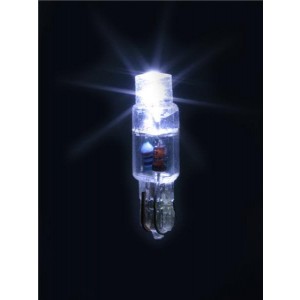 LE-0504-01W, Светодиодные лампы - Светодиоды с цоколем White 12 Volts Wedge Base LED Lamp