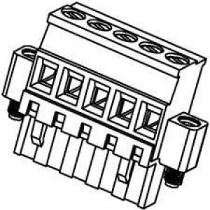 39537-8802, Съемные клеммные колодки 5.08MM EURO PLUG VER T ME FWE GRN AU 10AV