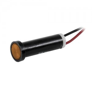 44W-NKA12H-CAO, Светодиодные панельные индикаторы Wire Leads Flush Amber 12VDC