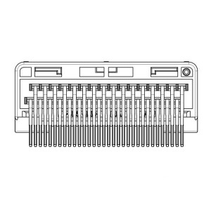 MX34032NF4, Автомобильные разъемы Connector Pin Header 32 Pos R/A