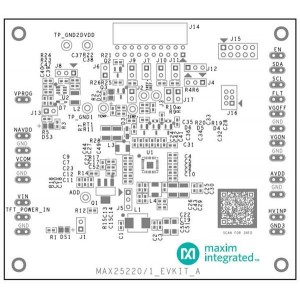 MAX25221EVSYS#, Средства разработки визуального вывода MAX25521EVKIT# and MINIQUSB+ adapter board