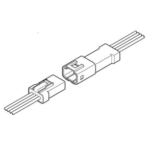 02(4-23)T-JWPF-VKLE-S, Автомобильные разъемы 4P TAB HSG 2P & 3P CLOSED