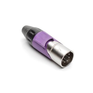 AX5M7M, Разъемы XLR 5P PIN M PLUG VIOLET MARK SLEEVE