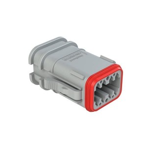 AT06-08SA-OMGRY, Автомобильные разъемы 8 Pin Overmold Plug Socket, GREY