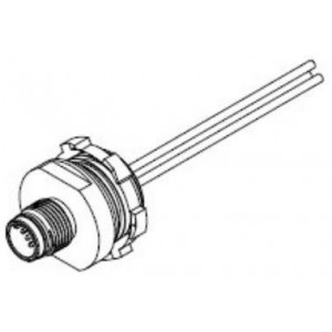 1200845133, Цилиндрические метрические разъемы M12-RECEPT-5P-FEM- BACK M16x1.5