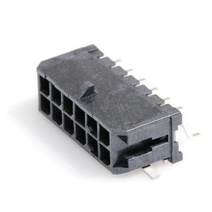 43045-1211, Проводные клеммы и зажимы HDR RA DUAL SMT 12P solder tabs