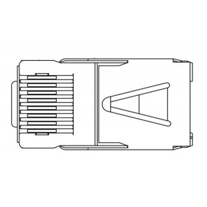 943-SP-370808SM2-A217, Модульные соединители / соединители Ethernet Modular Plug CAT5E 8P 8C Shielded .036-.042 Conductors