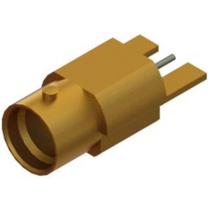 1211-66195-TD, РЧ соединители / Коаксиальные соединители SMP M QB Edge Launch Connector, Tin Dip