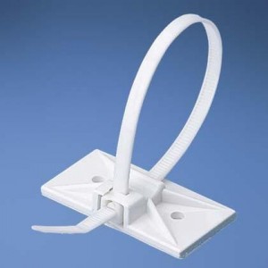 SMS-A-D, Cable Ties Cable Tie Mount Snap-In Adh. WH