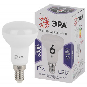 Лампа светодиодная LED R50-6W-860-E14 R50 6Вт рефлектор E14 холод. бел. Б0048023