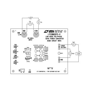 DC1891A, Средства разработки интегральных схем (ИС) управления питанием LTC3862EFE-2 Demo Board - 6V < VIN < 60V