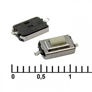 IT-1181A W=0.6MM (6X3X2.5), Кнопка тактильная IT-1181A, 8x3.7x2.6 мм