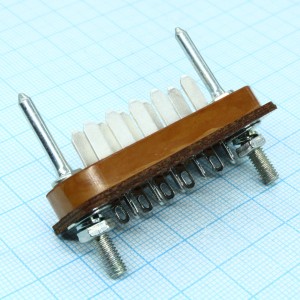 РП14-10 Л вилка, Соединитель  низкочастотный, прямоугольный, внутреннего монтажа