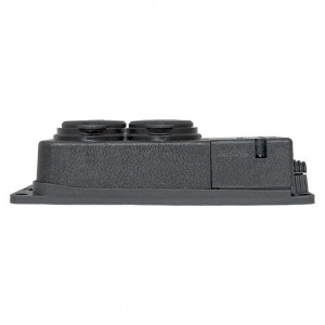 Колодка 2-м 16А IP44 2P+PE 230В с защ. крышками каучук PROxima RPS-018-16-230-44-r