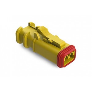 AT06-2S-OMYEL, Автомобильные разъемы PLUG, 2 SOCKET OVER-MOLDING, YELLOW