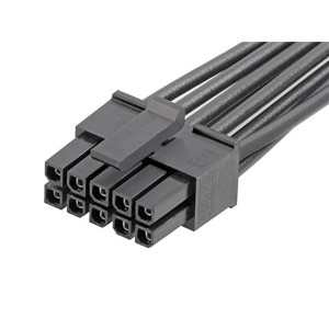 214755-2023, Шнуры питания для постоянного тока MICRO-FIT3.0 R-R 2 CIRCUIT 600MM Au