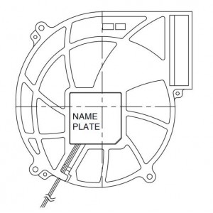 14539GA-12N-AA-00, Blowers DC Blower, 145x39mm, 12VDC, 51.2CFM, Rib, 2-Wire