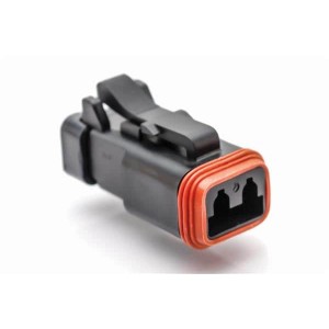 AT06-2S-MM01BLK, Автомобильные разъемы 2-Way Receptacle Reduced Diameter