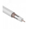 Кабель коаксиальный RG-6U, 75Ом, Cu/Al/Cu, 75%, 100м, INDOOR, белый