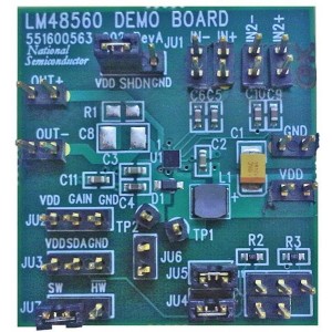 LM48560TLEVAL, Средства разработки интегральных схем (ИС) аудиоконтроллеров  LM48560TL EVAL BRD