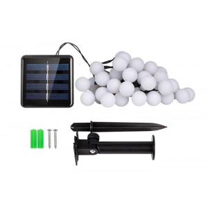 Светильник светодиодный SLR-G07-30M садовый; гирлянда матов. шарики мультицвет солнечная батарея 5040847