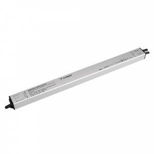 Блок питания ARPV-LG24240-LINEAR-PFC-DALI2-PD (24V, 10A, 240W) 033539, Диммируемый блок питания 24V с гальванической развязкой, ток 10А, 240Вт, с управлением DALI, c функцией PUSH-DIM, с корректором мощности, PF>0,95. Тонкий металлический корпус IP67. Вход: 220-240VAC. Выход: 24VDC, ШИМ 1кГц. Размер 400х30х21 mm.. Совместимо