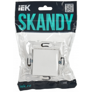 SKANDY Вывод кабеля SK-O01W арктический белый IEK SK-VK10-0-K01