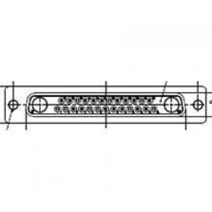 172704-0030, Стандартные соединители D-Sub  FCT ML DSUB SDR RCPT 27W2