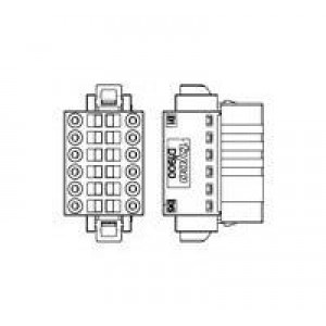 2-1871940-1, Проводные клеммы и зажимы DYNAMIC1900D REC ASY CAGE 22P