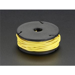 2515, Принадлежности Adafruit  Silicone Cover Stranded-Core Wire - 25ft 26AWG - Yellow