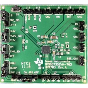 TPS65735EVM-703, Средства разработки интегральных схем (ИС) управления питанием TPS65735 Eval Mod