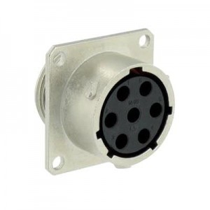 UT00147SH6, Стандартный цилиндрический соединитель 7P Size 14 Wall Mount Receptacle