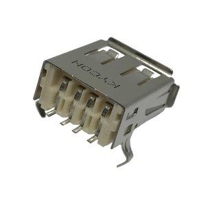 KUSBX-SMT-AS1N-W, USB-коннекторы A TYPE SMT RECPT WHITE