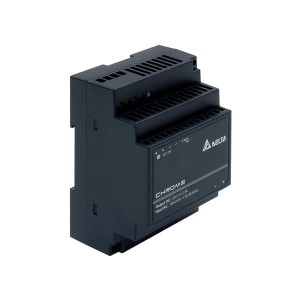 DRC-24V60W1AZ, Блок питания для DIN-рейки DIN Rail Power Supply, Isolation Class II, Single Phase, 24Vout, 60W, No PFC, Black Plastic Case