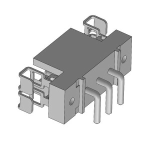 PM103MRALOO, Сверхмощные разъемы питания 1RX3P R/A PCB MALE SOLDER W/ LATCH